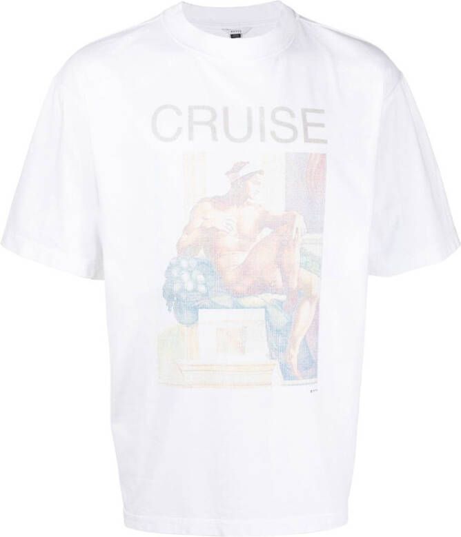 Eytys T-shirt met grafische print Wit