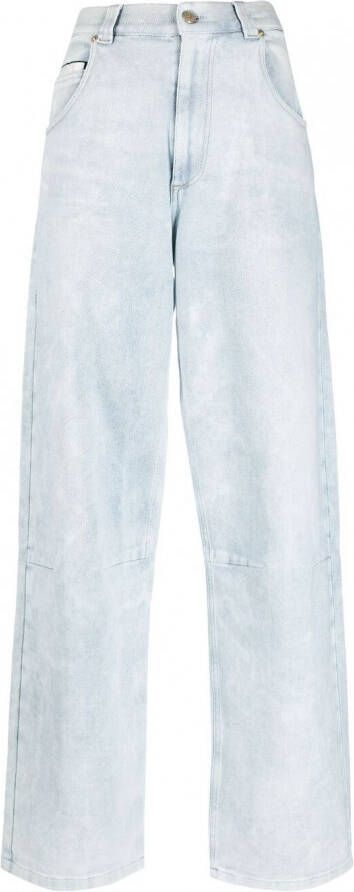 Eytys Jeans met wijde pijpen Blauw
