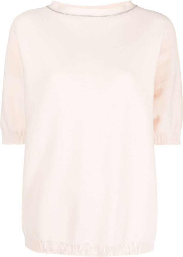 Fabiana Filippi Fijngebreide top Roze