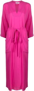 Fabiana Filippi Midi-jurk met lange mouwen Roze