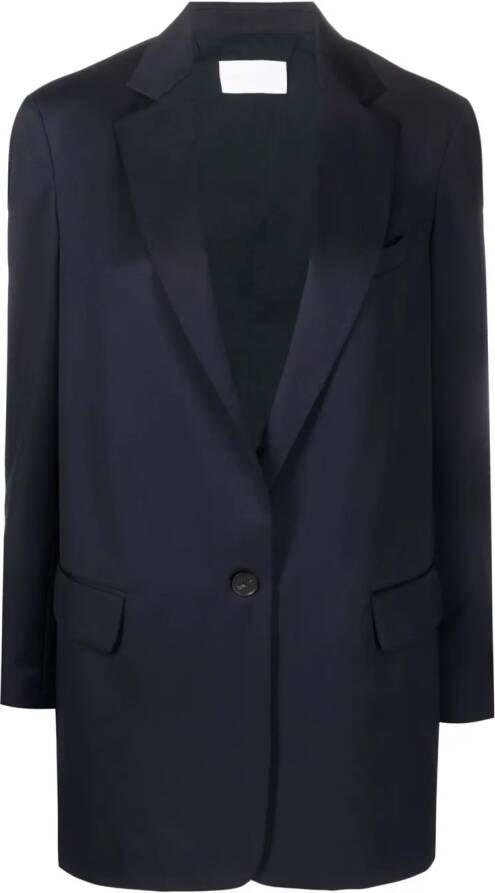 Fabiana Filippi Blazer met enkele rij knopen Blauw
