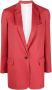 Fabiana Filippi Blazer met enkele rij knopen Rood - Thumbnail 1