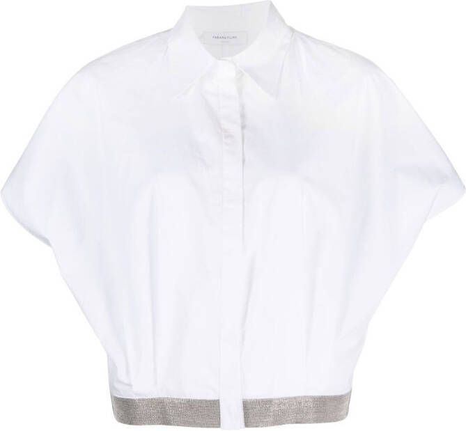 Fabiana Filippi Blouse met korte mouwen Wit