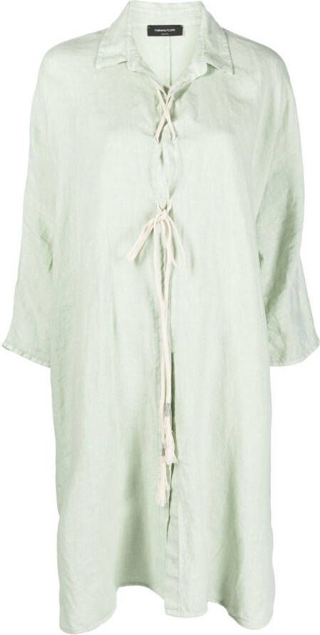 Fabiana Filippi Blouse met veters Groen