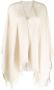 Fabiana Filippi Cape verfraaid met kralen Beige - Thumbnail 1