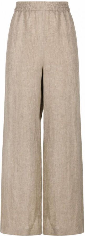 Fabiana Filippi Broek met wijde pijpen Beige