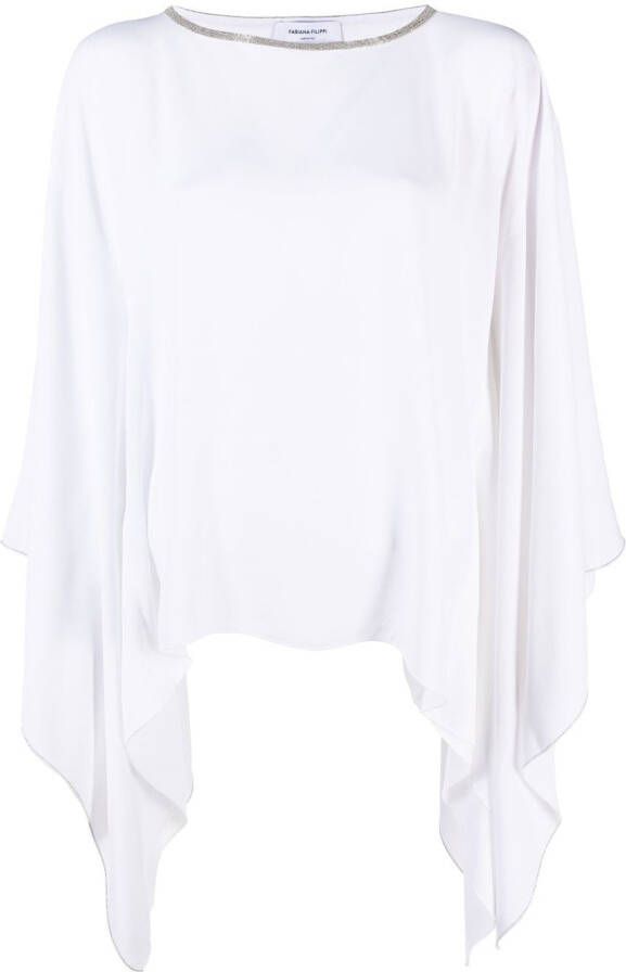 Fabiana Filippi Gedrapeerde blouse Wit