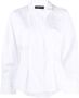 Fabiana Filippi Geplooide blouse Wit - Thumbnail 1