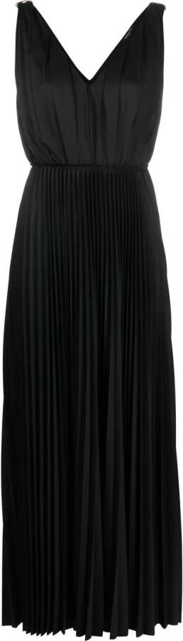 Fabiana Filippi Geplooide maxi-jurk Zwart