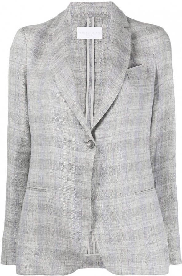 Fabiana Filippi Geruite blazer Grijs
