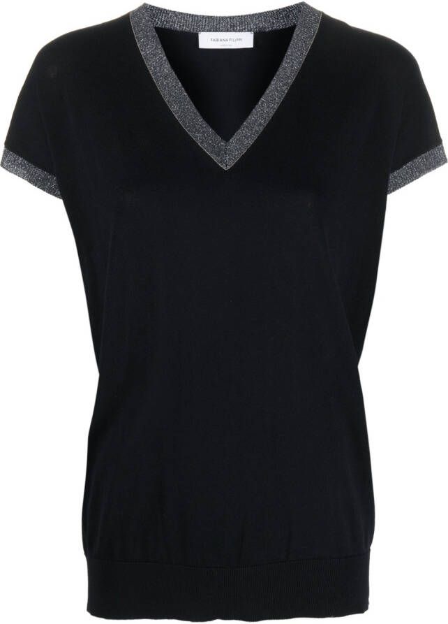 Fabiana Filippi Top met glitterdetail Blauw