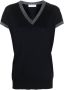 Fabiana Filippi Top met glitterdetail Blauw - Thumbnail 1
