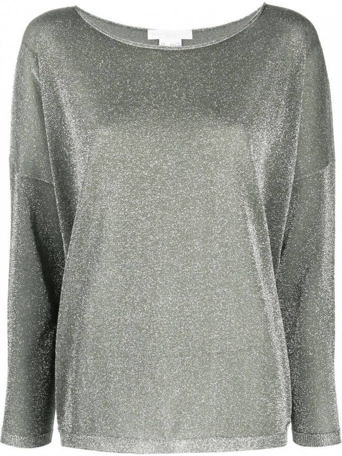 Fabiana Filippi Top met glitter Groen