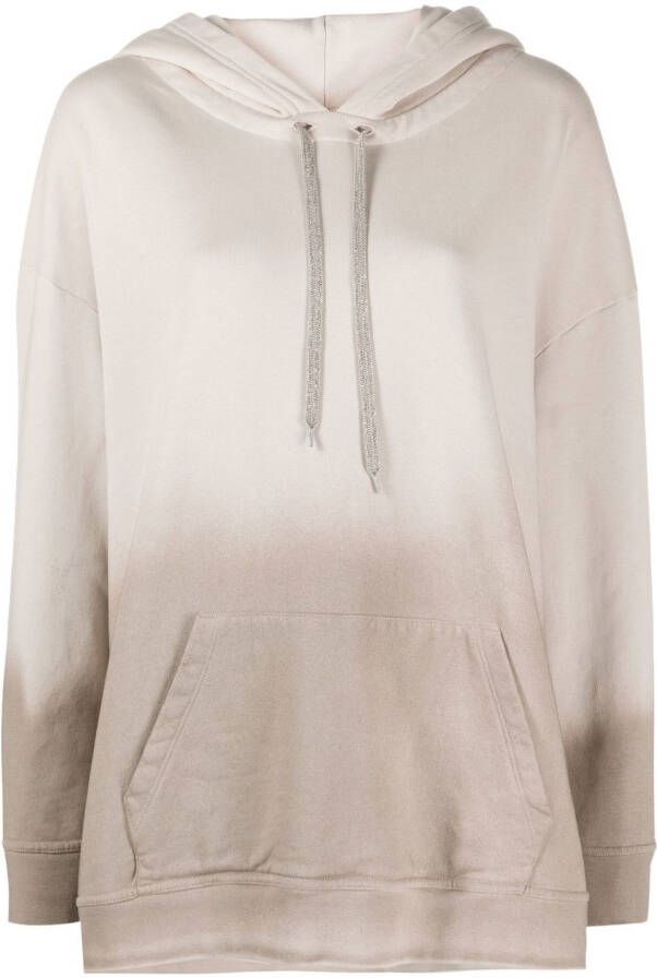 Fabiana Filippi Hoodie met kleurverloop Beige