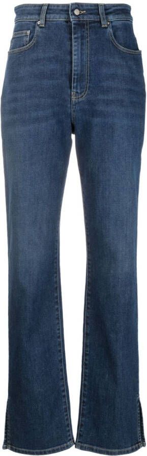 Fabiana Filippi Jeans met zijsplit Blauw