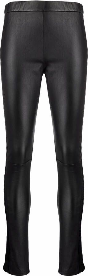 Fabiana Filippi Leren legging Zwart