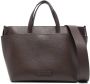 Fabiana Filippi Leren shopper Bruin - Thumbnail 1