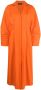 Fabiana Filippi Midi-jurk met V-hals Oranje - Thumbnail 1