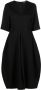 Fabiana Filippi Midi-jurk met V-hals Zwart - Thumbnail 1