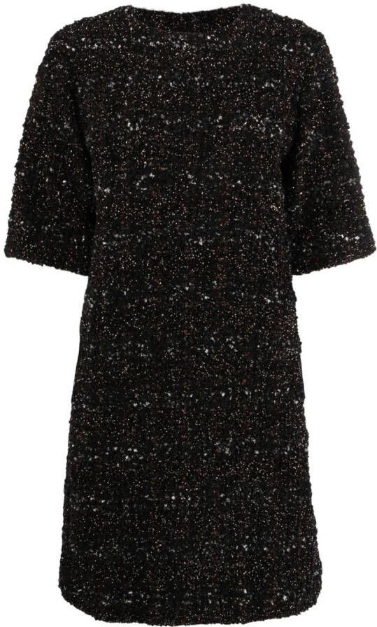 Fabiana Filippi Mini-jurk met korte mouwen Zwart