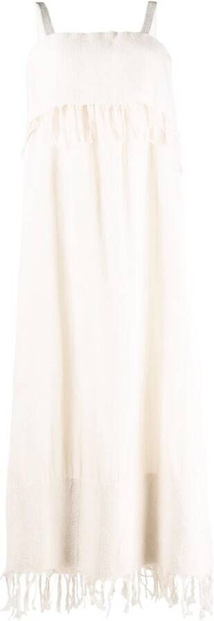Fabiana Filippi Mouwloze jurk Beige