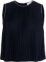 Fabiana Filippi Geribbelde top Blauw - Thumbnail 1