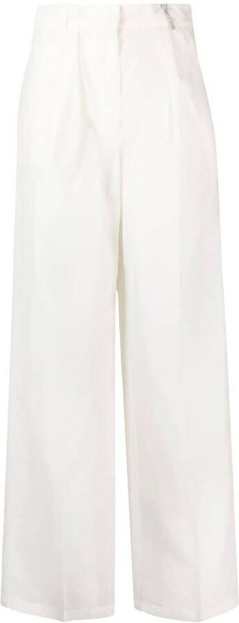 Fabiana Filippi Ruimvallende broek Wit