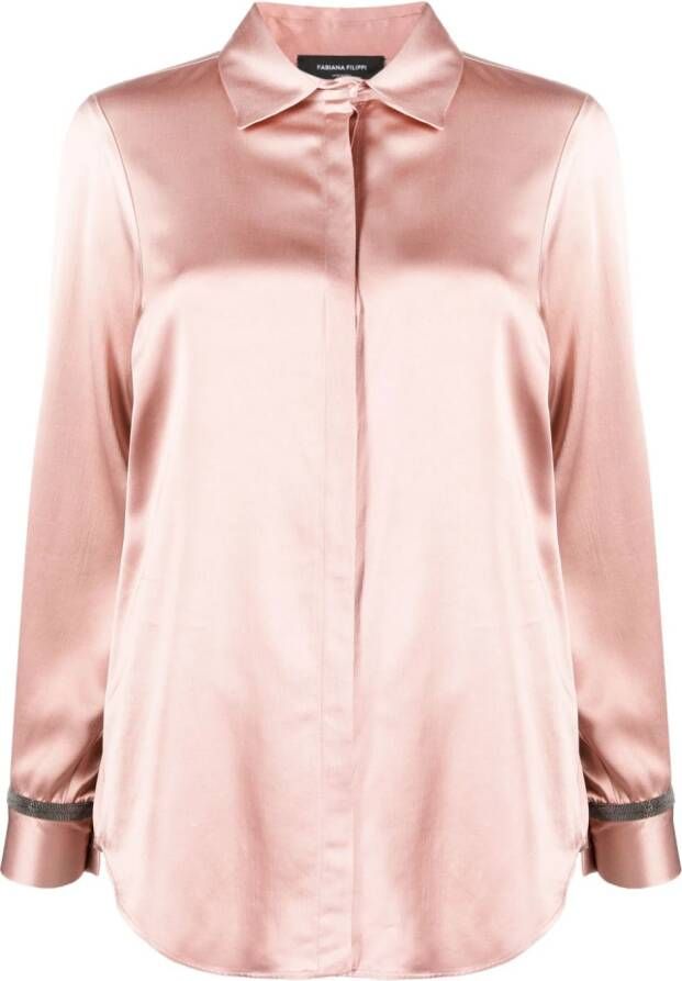 Fabiana Filippi Satijnen blouse Roze