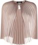 Fabiana Filippi Geplooide cape Beige - Thumbnail 1