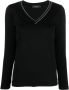 Fabiana Filippi Sweater met kettingdetail Zwart - Thumbnail 1