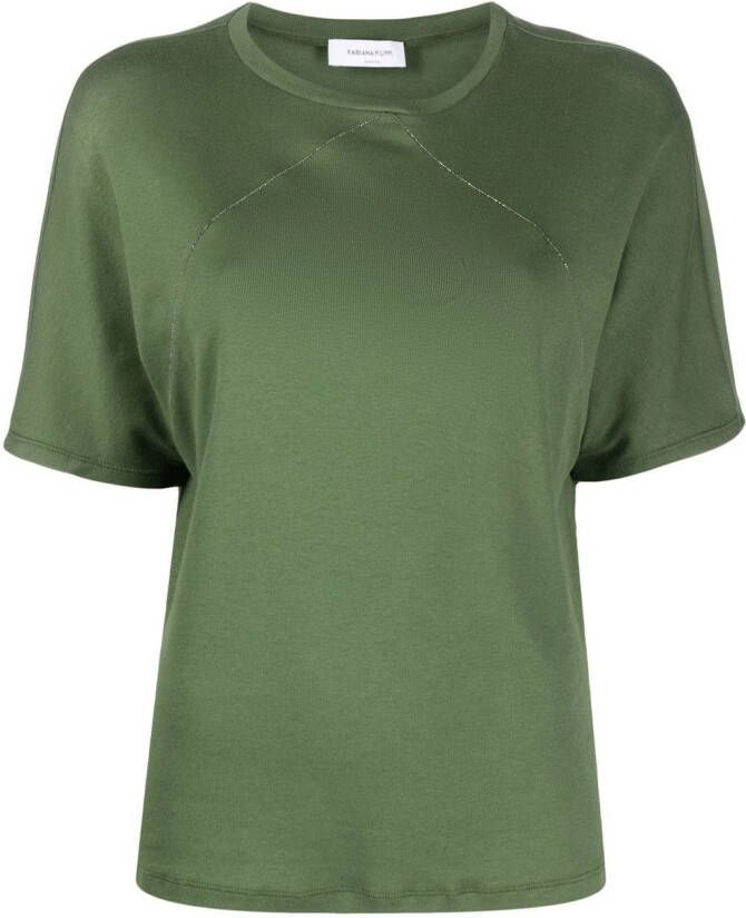 Fabiana Filippi T-shirt met kralen Groen