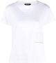 Fabiana Filippi T-shirt met logopatch Wit - Thumbnail 1
