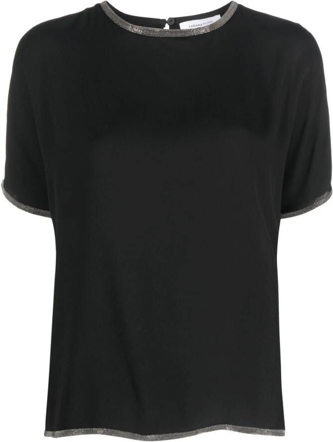 Fabiana Filippi T-shirt met ronde hals Zwart