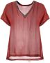 Fabiana Filippi T-shirt met V-hals Rood - Thumbnail 1