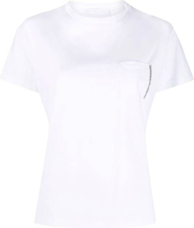 Fabiana Filippi T-shirt met zak Wit