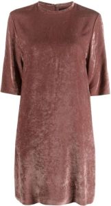 Fabiana Filippi T-shirtjurk met ronde hals Roze