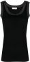 Fabiana Filippi Tanktop met metallic afwerking Zwart - Thumbnail 1