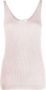 Fabiana Filippi Top met diepe ronde hals Roze - Thumbnail 1