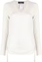 Fabiana Filippi Trui met V-hals Beige - Thumbnail 1