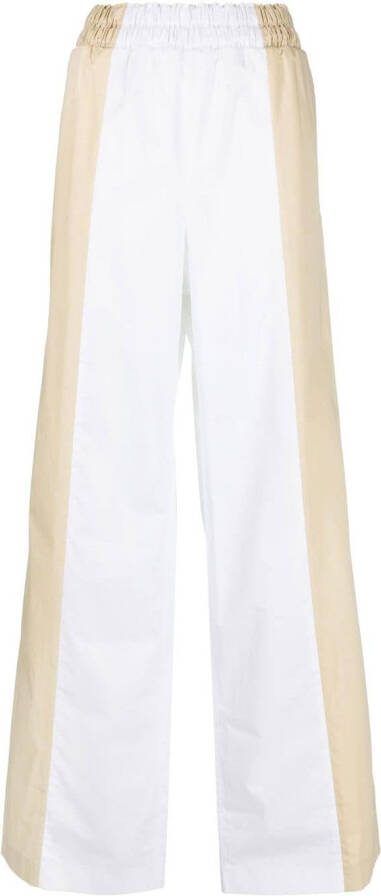 Fabiana Filippi Tweekleurige broek Beige