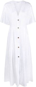Fabiana Filippi Maxi-jurk met V-hals Wit
