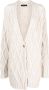 Fabiana Filippi Vestjas met knopen Beige - Thumbnail 1
