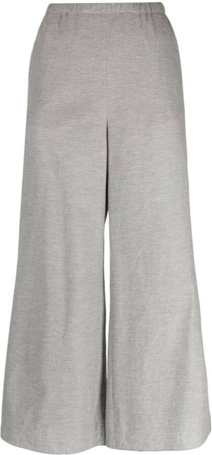 Fabiana Filippi wide-leg cropped trousers Grijs