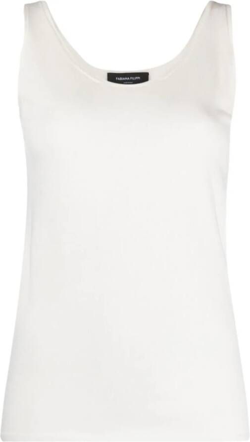 Fabiana Filippi Top van wolmix Wit