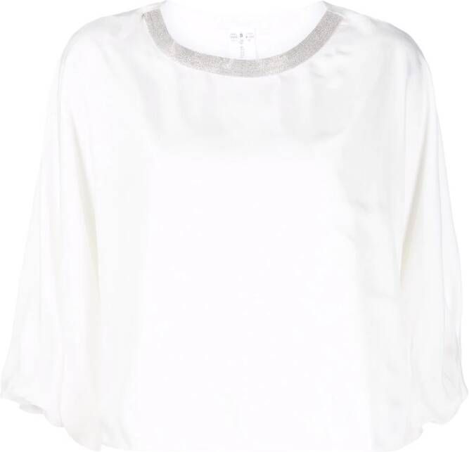 Fabiana Filippi Nek T-shirt White Dames