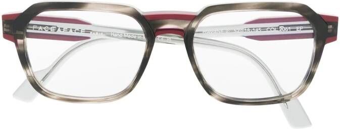 Face À Face Bril met vierkant montuur Grijs