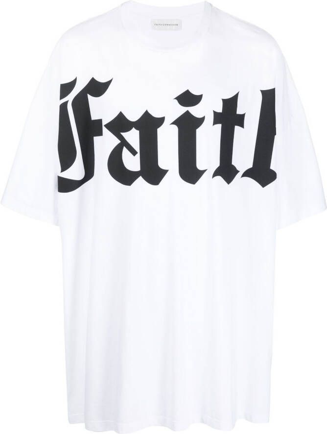 Faith Connexion T-shirt met logoprint Wit