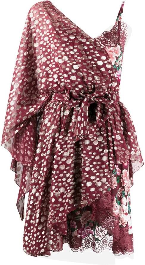 Faith Connexion Metallic jurk Rood