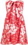 Faithfull the Brand Mini-jurk met bloemenprint Rood - Thumbnail 1