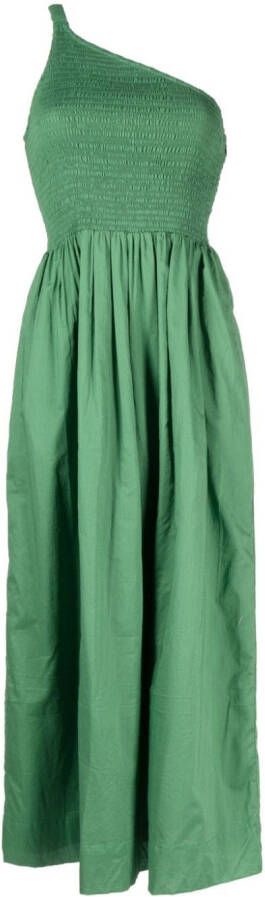 Faithfull the Brand Asymmetrische jurk Groen